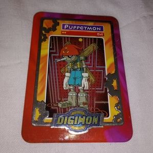Digimon Tin Metal Puppetmon 2000 Card
